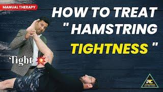 Unbelievable Hamstring Relief Without Meds! Muscle Energy Technique.