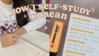  how I self-study Korean | free resources 
