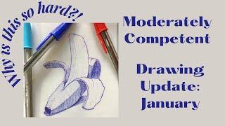 Who knew ballpoint pen rendering would be so hard? | Drawing Update January 2023