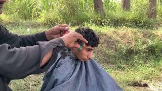 ASMR HAIR CUTTING OF VERY DANGER DISEASE ADDICTED BOY, BUT BARBER OLD!