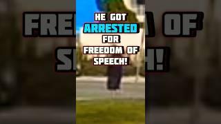 OFFICER DUMB AND DUMBER ARRESTED HIM FOR FREEDOM OF SPEECH! #tyrants #oathbreaker #badcop