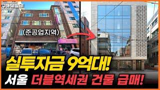 실투자금 9억 대! 서울 준공업지역 더블역세권 건물 급매! [구해줘빌딩 건물 매매 컨설팅] | 건물투자 건물리모델링 서울건물매매 서울빌딩매매 건물투자방법