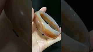 62mm Natural Agate Chalcedony Bangle  天然玛瑙玉髓手镯 (Z693)