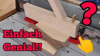 Dieses Werkstatt Jig kennt keiner! Variablen Schiebestock selber bauen!