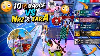 Openly Matchmaking With 10 V badge squad10 v badge in 1grandmaster lobbyNrz& Zara Vs10 YouTubers️