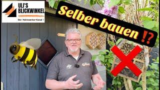 Kleines Bienenhotel ! Selber bauen oder kaufen ?