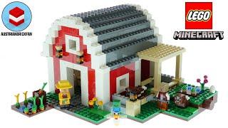 LEGO Minecraft 21187 The Red Barn Speed Build