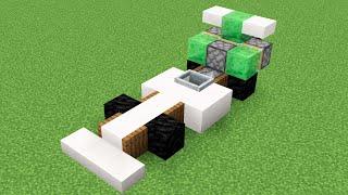 Minecraft como hacer un carro fórmula 1 #shorts