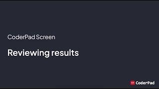 Getting Started with Screen Part 4: Reviewing results