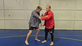 Inside trip for gi and grappling, ouchi gari.