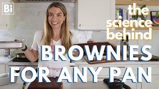 THE SCIENCE BEHIND SCALING A BROWNIE RECIPE: volume & conversions [learn science through cooking]