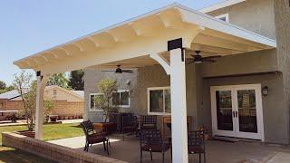 Wood Roofed Patio Cover In Santa Clarita