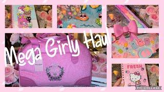 MEGA GIRLY HAUL! TJ Maxx, Ross, Burlington, Marshall’s & Five Below #haul #shopping #girly #pink