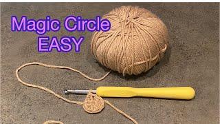 How to Crochet - Crochet Magic Ring - Magic Circle - Adjustable loop