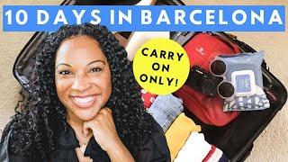 WHAT’S IN MY BAG: What I packed for 10 days in Barcelona (September)