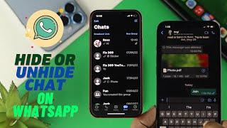 How to Hide and Unhide WhatsApp Chat [Personal Chat]