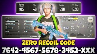 BGMI BEST  SENSITIVITY SETTINGS | BGMI SENSITIVITY CODE TODAY | BGMI ZERO RECOIL SENSITIVITY CODE.