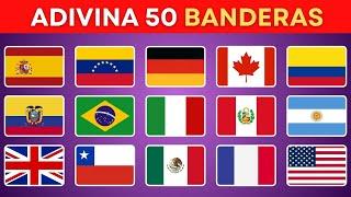 Adivina 50 Banderas del Mundo | Guess 50 flags #español #banderas #quiz