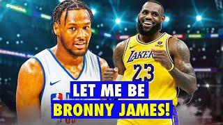  Bronny James Has NEVER THOUGHT About Playing With His Dad LeBron James!!! 