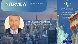 24th Annual Capital Link Invest in Greece Forum Interview - Mr. Dinos Konstantinou