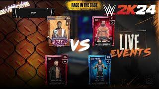 RAGE IN THE CAGE / WWE 2K24 MyFaction Live Events Walkthrough #45