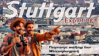 Tour in Stuttgart Germany, looking for the best panoramic view of the city