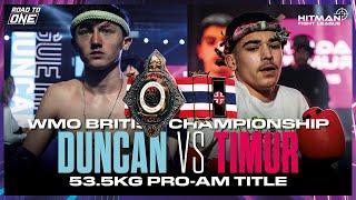 Joshua Duncan vs Arda Timur - WMO British Pro-AM 53.5 kg Title - Hitman Fight League