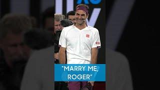 Fan PROPOSES to Roger Federer! 