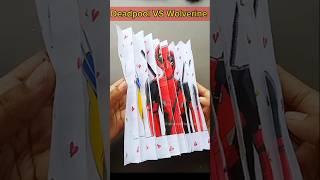 Deadpool VS wolverine with drawing || #deadpool #shorts #drawing #satisfying #wolverine #art