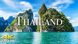 FLYING OVER THAILAND (4K UHD) Amazing Beautiful Nature Scenery with Relaxing Music for Stress Relief