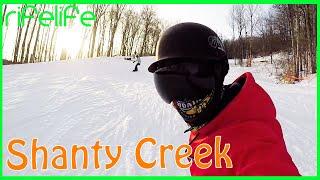 Snowboarding Schuss Mountain Shanty Creek Resort Michigan