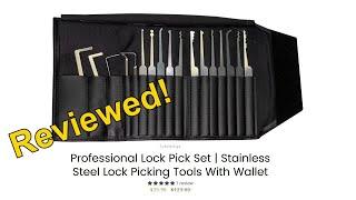 [306] Review | SubtleDigs Professional Lock Pick Set With Trifold Wallet