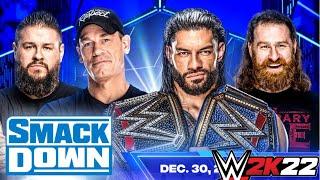 JOHN CENA KEVIN OWENS VS ROMAN REIGNS SAMI ZAYN | WWE SMACKDOWN 2022 | WWE 2K22