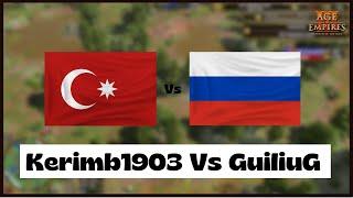 Age of Empires 3- Otto Vs Russia | Kerimb1903 Vs GuiliuG | Aoe3 DE | 1v1 Ranked Match | 4K