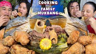 NILAGANG BIAS NG BAKA( Beef Bulalo )JOLLIBEE STYLE FRIED CHICKEN & PAMPANO( fish )COOKING & MUKBANG