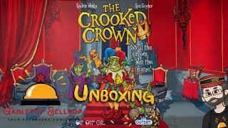 The Crooked Crown Unboxing, A take-that, backstabby, board game about goblins fighting over a crown