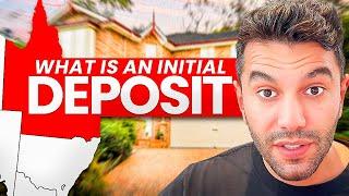 What is an initial deposit for a house in Queensland?