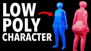 Make Low Poly Character in Blender 3.2 Easy Beginner Tutorial