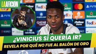 Vinicius revela que el Real Madrid le pidió no ir a la gala del Balón de Oro