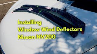 Window Wind Deflectors Nissan NV200