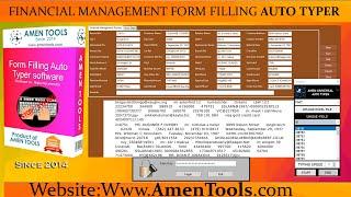 Offline & Online Form Filling Auto Typer Software For Financial Management Process