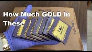 Computer Scrap Pentium Pro CPU Gold Recovery