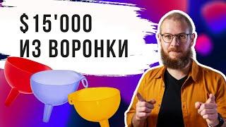 Как создать автоворонку с доходом $15000 в месяц. Смотрите пошаговый разбор кейса воронки продаж.