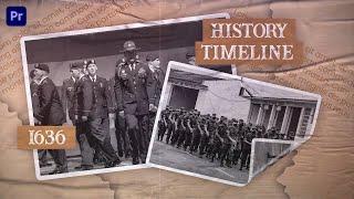 History Paper Slideshow Premiere Pro Template