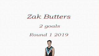 Zak Butters 2 goals on debut | Round 1 2019