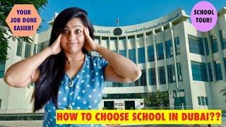 HOW TO CHOOSE SCHOOL IN DUBAI |  SCHOOL TOUR | TUITION FEES | THE RHYTHM OF LIFE WITH NIDHI SAGAR