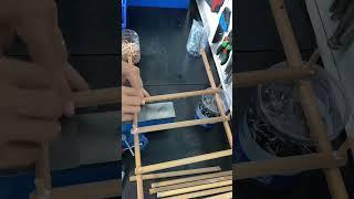 ไม้เหลือเอามาทำค้างตำลึงละกัน จะได้เคลียร์บ้าง ห้องเก็บของเริ่มรก #diy