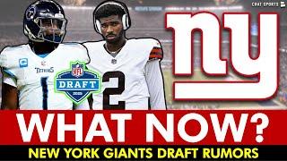 What Happens If Cam Ward & Shedeur Sanders Are GONE? | New York Giants Draft Targets