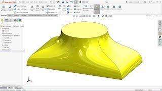 Solidworks tutorial Boundary Boss Base