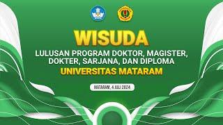 WISUDA LULUSAN PROGRAM DOKTOR, MAGISTER, DOKTER, SARJANA, DAN DIPLOMA PERIODE JULI 2024